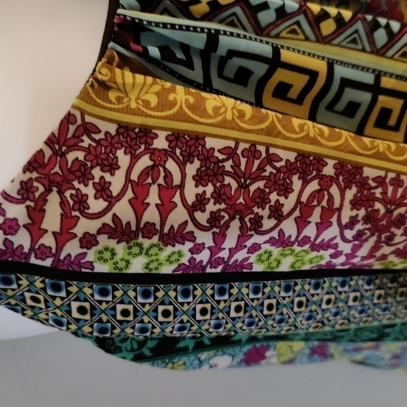 Intu Boho Shift Dress, Size Small, Strappy Back, Longer Back, Beautiful Fabric - Picture 2 of 10